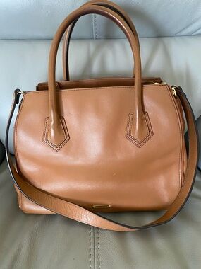 Rebecca Minkoff Tan Leather Satchel with Detachable Strap